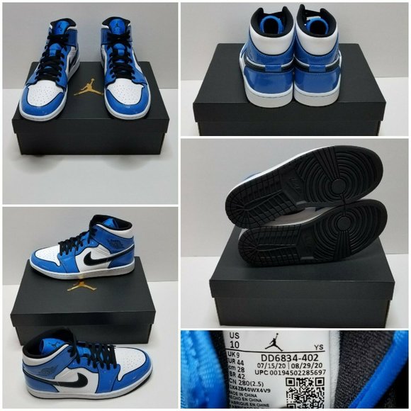 Air Jordan 1 Mid SE 'Signal Blue' - Picture 2 of 2